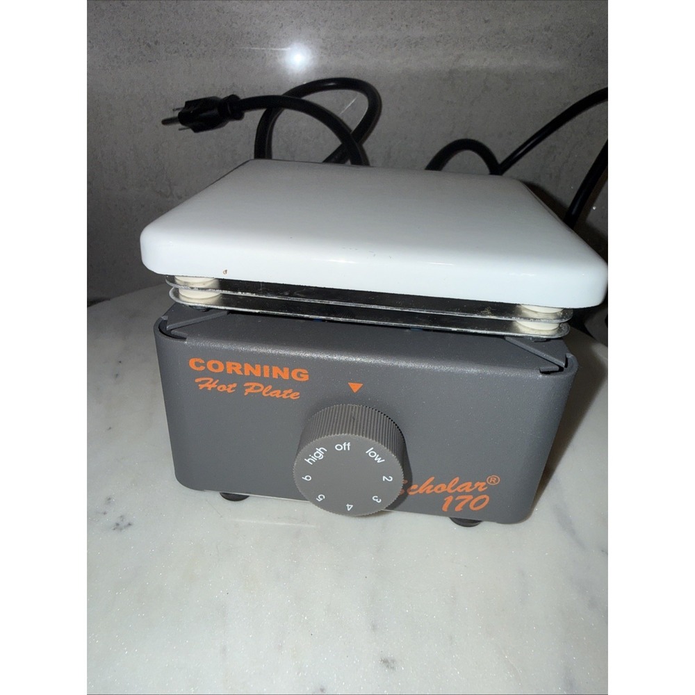 CORNING HOT PLATE SCHOLAR 170 LABORATORY HOT PLATE 5x5" MADE IN Mexico